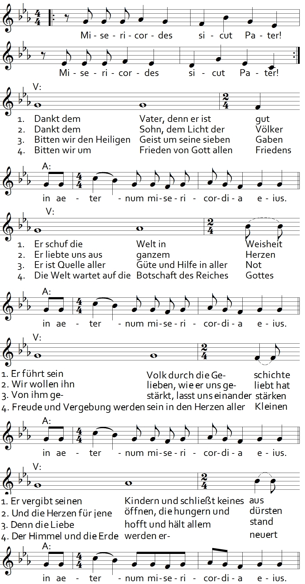 Liedvorschläge Bistum Köln