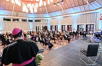 Rund 100 Gäste nahmen an dem Empfang für die Partner im christlich-islamischen Dialog in Köln teil.