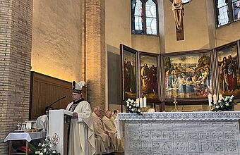 Gottesdienst zum Hochfest der Unbefleckten Empfängnis Mariens bei der Erzbruderschaft am Campo Santo Teutonico