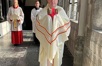 Bischof Dr. Georg Bätzing bei der Aachener Heiligtumsfahrt