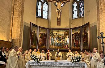 Gottesdienst zum Hochfest der Unbefleckten Empfängnis Mariens bei der Erzbruderschaft am Campo Santo Teutonico
